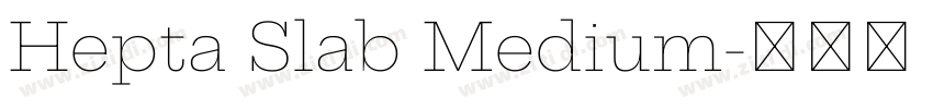 Hepta Slab Medium字体转换